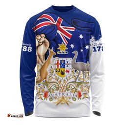 Amazing Aussie Australia Australia Power Pride And Heritage Crest Long Sleeve T-shirt