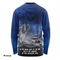Amazing Aussie Australia Remember All The Battles Fought Blue Long Sleeve T-shirt