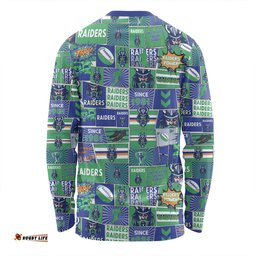 Amazing Aussie Canberra Raiders Team Of Us Die Hard Fan Supporters Comic Style Long Sleeve T-shirt