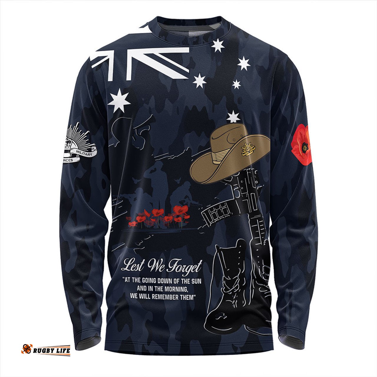 Amazing Aussie Australia Anzac Day Anzac Day The Australian Army Long Sleeve T-shirt