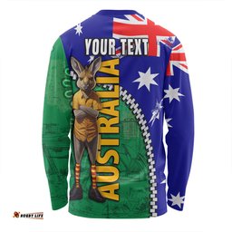 Amazing Aussie Australia Custom Kangaroo Happy Australia Day Long Sleeve T-shirt