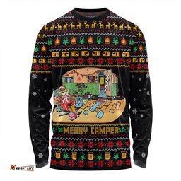 Amazing Aussie Australia Christmas Custom Aussie Christmas Merry Campers Long Sleeve T-shirt