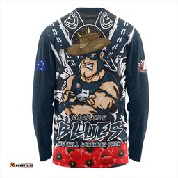 Amazing Aussie Carlton Ripped Legacy Of The Game The ANZAC Spirit Lives On Long Sleeve T-shirt