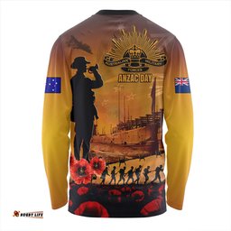 Amazing Aussie Australia ANZAC Day Guardian Of The Dawn Long Sleeve T-shirt