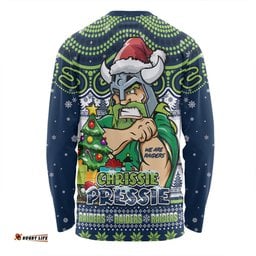 Amazing Aussie Canberra Raiders Aussie Ugly Christmas For Die Hard Fan Supporters Long Sleeve T-shirt
