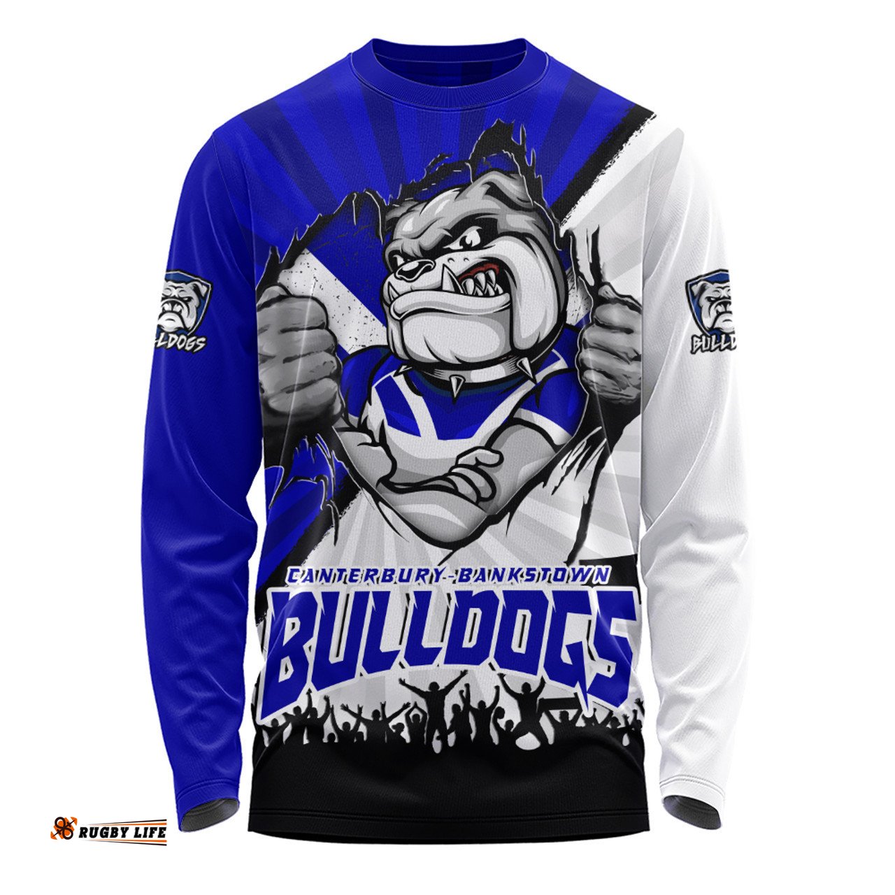 Amazing Aussie Canterbury Bankstown Bulldogs Fearless Soul Series Long Sleeve T-shirt