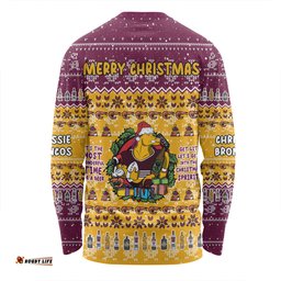 Amazing Aussie Brisbane Broncos Christmas Custom Chrissie Spirit Long Sleeve T-shirt
