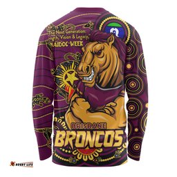 Amazing Aussie Brisbane Broncos Spirit Of NAIDOC Series Long Sleeve T-shirt