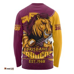 Amazing Aussie Brisbane Broncos Battle For Glory Rugby Finals Edition Long Sleeve T-shirt