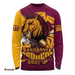 Amazing Aussie Brisbane Broncos Battle For Glory Rugby Finals Edition Long Sleeve T-shirt