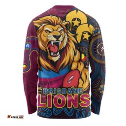 Amazing Aussie Brisbane Lions NAIDOC Spirit Of Country Long Sleeve T-shirt