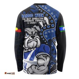 Amazing Aussie Canterbury Bankstown Bulldogs NAIDOC Indigenous Warrior Spirit Long Sleeve T-shirt