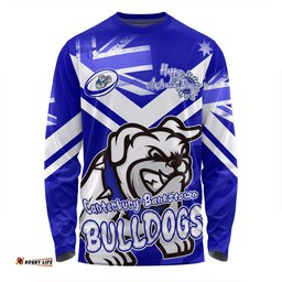 Amazing Aussie Canterbury Bankstown Bulldogs Happy Australia Day We Are One And Free Long Sleeve T-shirt