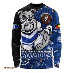 Amazing Aussie Canterbury Bankstown Bulldogs Power Through Generations NAIDOC Edition Long Sleeve T-shirt