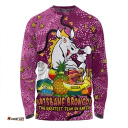 Amazing Aussie Brisbane Broncos Custom Australian Big Things Long Sleeve T-shirt