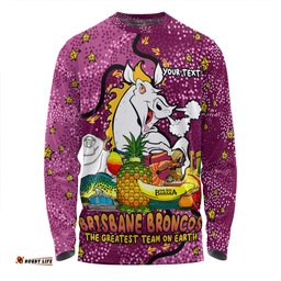 Amazing Aussie Brisbane Broncos Custom Australian Big Things Long Sleeve T-shirt