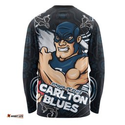 Amazing Aussie Carlton Spirit Warriors Of The Game Long Sleeve T-shirt
