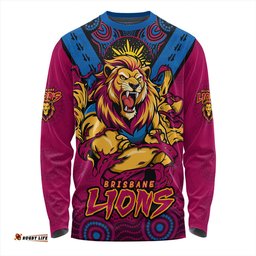 Amazing Aussie Brisbane Lions Ripped Legacy Of The Game Long Sleeve T-shirt
