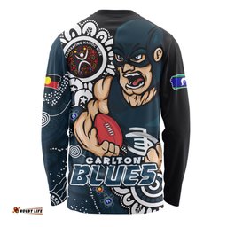 Amazing Aussie Carlton Power Through Generations NAIDOC Edition Long Sleeve T-shirt