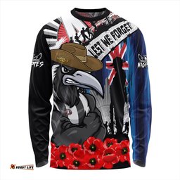 Amazing Aussie Collingwood Anzac Day Honor United In Spirit Long Sleeve T-shirt