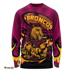Amazing Aussie Brisbane Broncos Premiership Series Sports Gear Long Sleeve T-shirt