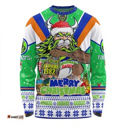 Amazing Aussie Canberra Raiders Christmas Custom Canberra Viking Santa Aussie Big Things Long Sleeve T-shirt