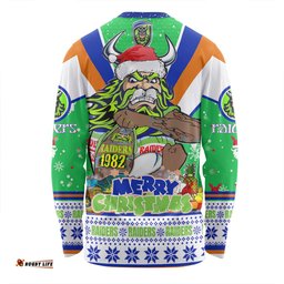 Amazing Aussie Canberra Raiders Christmas Custom Canberra Viking Santa Aussie Big Things Long Sleeve T-shirt