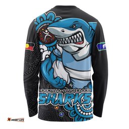 Amazing Aussie Cronulla Sutherland Sharks Power Through Generations NAIDOC Edition Long Sleeve T-shirt