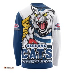 Amazing Aussie Geelong Cats Australian Football Finals Premiership Spirit Long Sleeve T-shirt