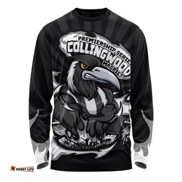 Amazing Aussie Collingwood Premiership Series Flame Edition Long Sleeve T-shirt