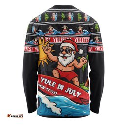 Amazing Aussie Australia Santa's Yule Wave Ride Long Sleeve T-shirt