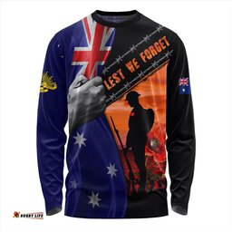 Amazing Aussie Australia Remembrance Day Australian Fallen Heroes Orange Long Sleeve T-shirt