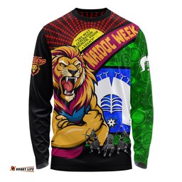 Amazing Aussie Brisbane Lions NAIDOC Week Pride Edition Long Sleeve T-shirt