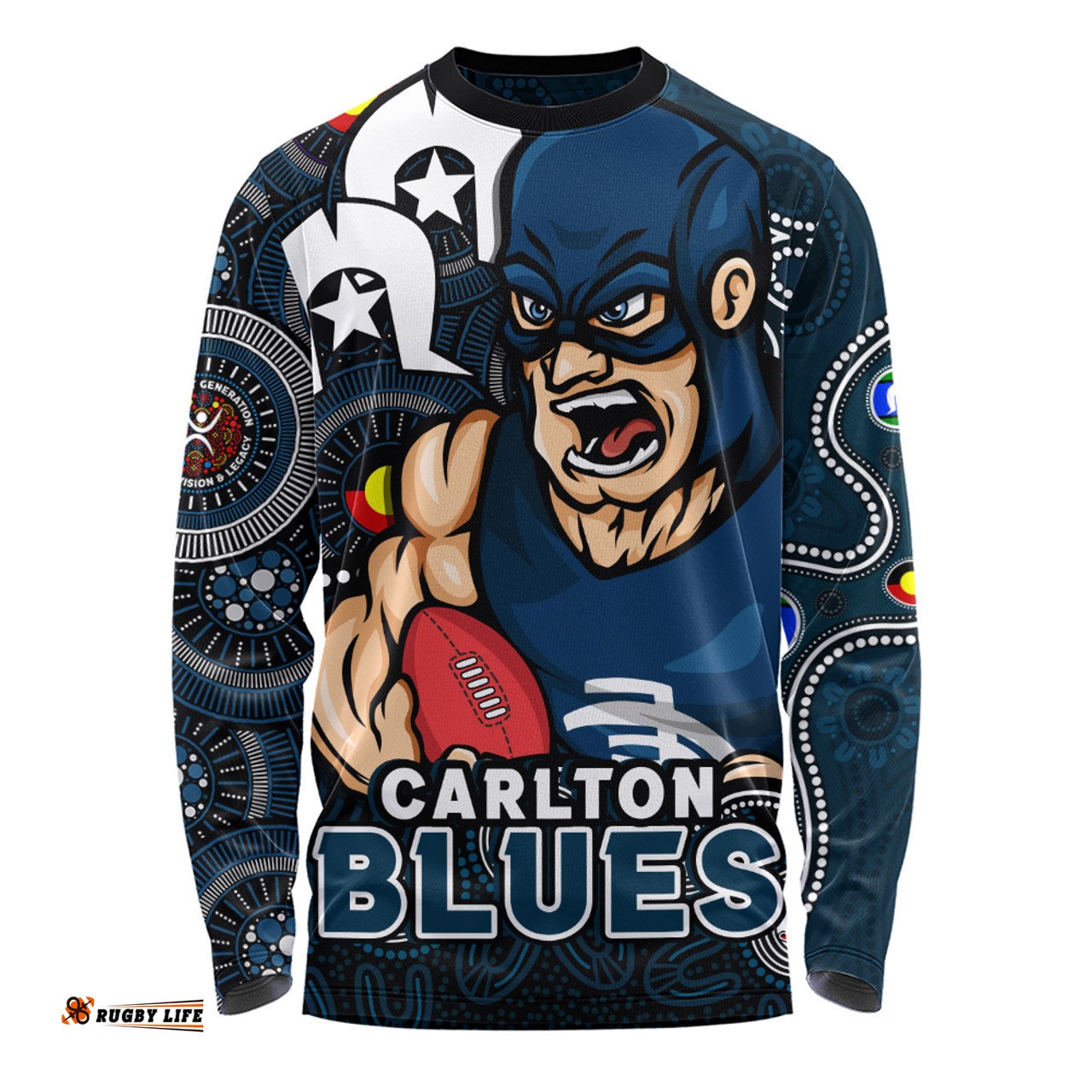 Amazing Aussie Carlton NAIDOC Spirit Of Country Long Sleeve T-shirt