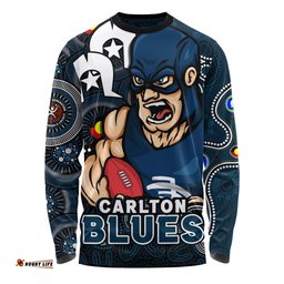 Amazing Aussie Carlton NAIDOC Spirit Of Country Long Sleeve T-shirt