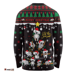 Amazing Aussie Australia Merry Christmas Tis The Season Koala Edition Long Sleeve T-shirt