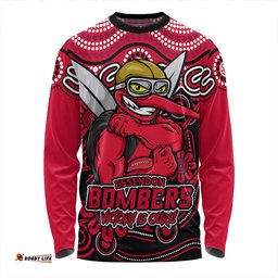 Amazing Aussie Essendon Aboriginal Inspired Tough Fan Football For Life Long Sleeve T-shirt