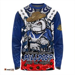 Amazing Aussie Canterbury Bankstown Bulldogs Ripped Legacy Of The Game The ANZAC Spirit Lives On Long Sleeve T-shirt