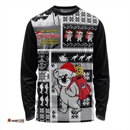 Amazing Aussie Australia Koala Wonderland Christmas Black Long Sleeve T-shirt