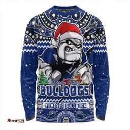 Amazing Aussie Canterbury Bankstown Bulldogs Aboriginal Xmas Special Ugly Christmas Style Long Sleeve T-shirt