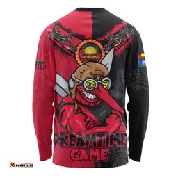 Amazing Aussie Essendon Dreamtime Warriors Of Culture Long Sleeve T-shirt