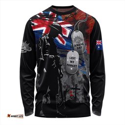 Amazing Aussie Australia Tribute To The Brave Anzac Day Long Sleeve T-shirt