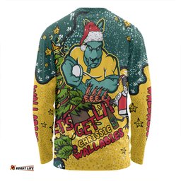 Amazing Aussie Australia Wallabies Christmas Custom Let's Get Lit Chrisse Pressie Long Sleeve T-shirt