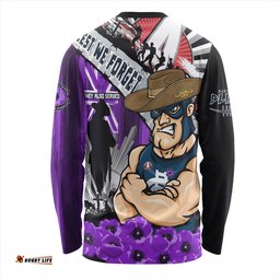 Amazing Aussie Carlton ANZAC Day Honor Purple Valor And Spirit Long Sleeve T-shirt