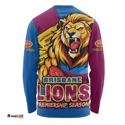 Amazing Aussie Brisbane Lions Australian Football Finals Premiership Spirit Long Sleeve T-shirt