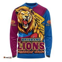 Amazing Aussie Brisbane Lions Australian Football Finals Premiership Spirit Long Sleeve T-shirt