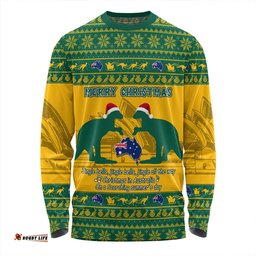 Amazing Aussie Australia Scorching Australia Christmas Green Long Sleeve T-shirt