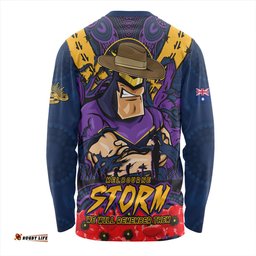 Amazing Aussie Melbourne Storm Ripped Legacy Of The Game The ANZAC Spirit Lives On Long Sleeve T-shirt