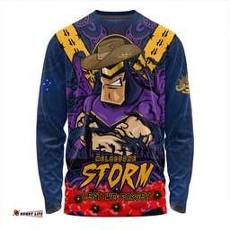 Amazing Aussie Melbourne Storm Ripped Legacy Of The Game The ANZAC Spirit Lives On Long Sleeve T-shirt