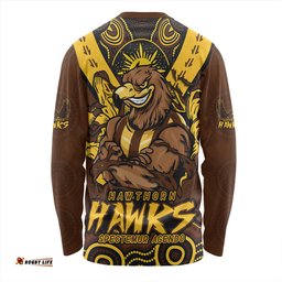 Amazing Aussie Hawthorn Ripped Legacy Of The Game Long Sleeve T-shirt